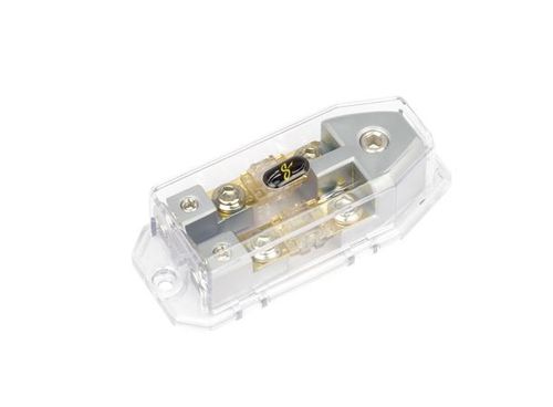Stinger SHD820 sikringsholder 2xMIDI Satin krom,(1) 0 / 4 ga in 