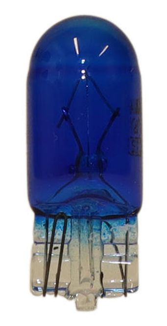Hovedbilde Amolux 527B, 12V, 5W, T10 (W2.1x9.5d), blå (stk)