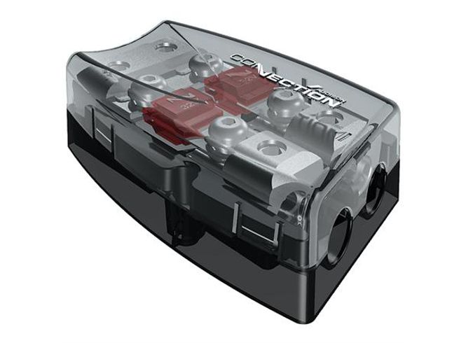 Hovedbilde Connection splittblokk med sikringer Mini ANL/AFS sikringsholder