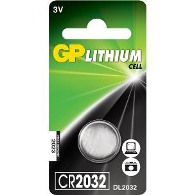 Hovedbilde GP Lithium 3V CR2032 batteri 1-PK
