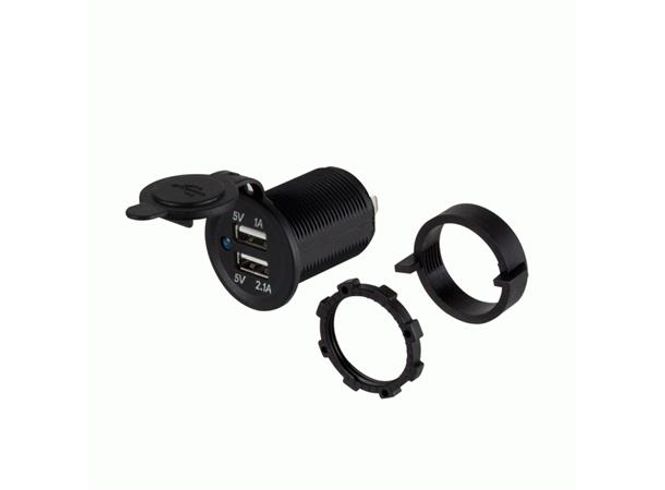 Hovedbilde InstallBay USB for innfelling Vanntett - 2 x USB