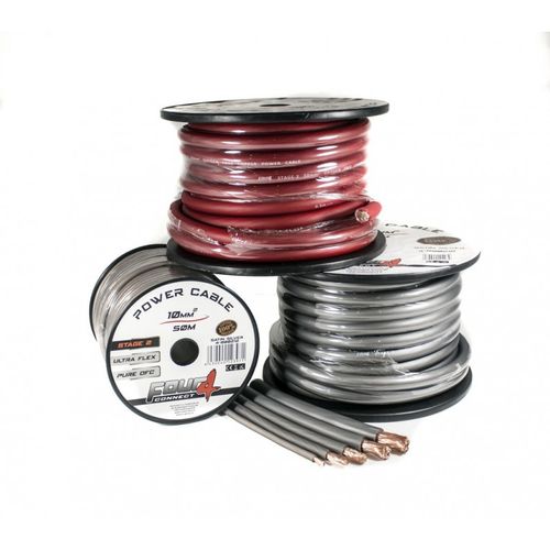 4 Connect 4-800215 35mm2 strømkabel, rød, 100% ren kobber STAGE 2 (lm)