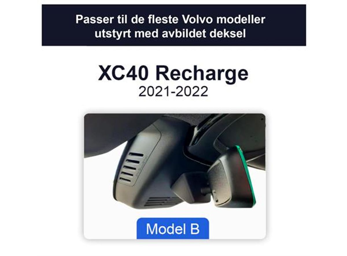 Ficamx Integrert P&P 4K Dashcam Volvo XC40 Recharge (2021-->)