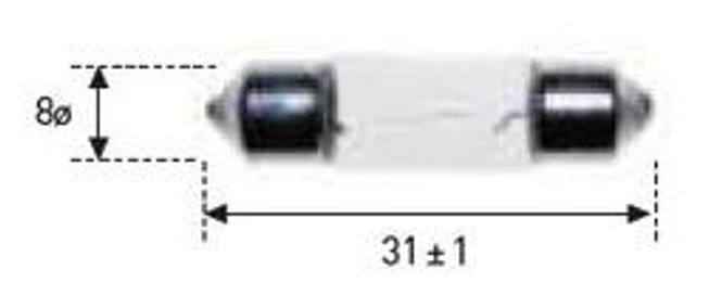 Hovedbilde Amolux 510 6V, 3W, SV7 (8x31mm)