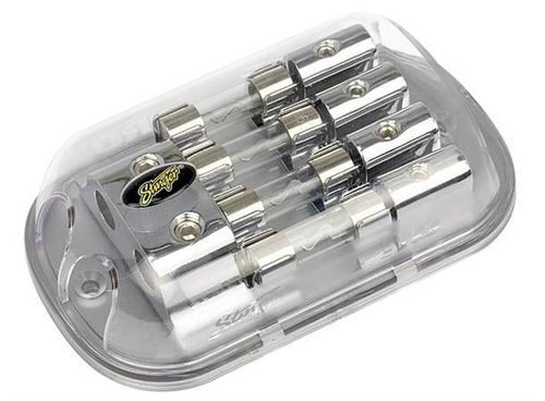 Stinger SPD5124 sikringsholder 4xAGU 2x4ga 4x8ga Chrome