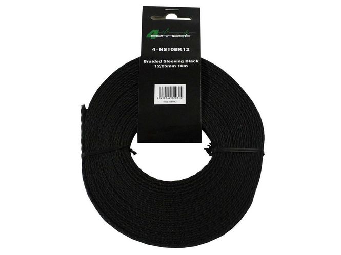 Hovedbilde 4 Connect 4-NS10BK12 Stoff/Nylonstrømpe 12/25mm Sort 10 meter
