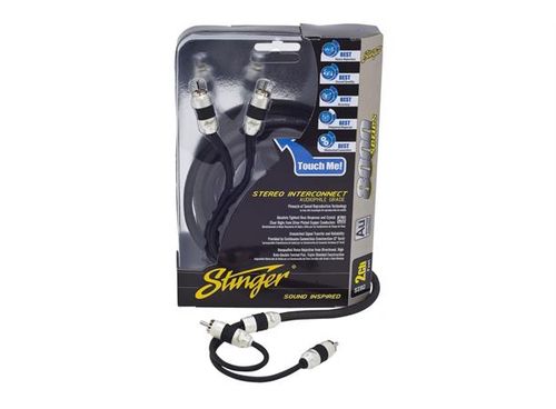 Stinger SI826 Signalkabel 2m 8000 Serien, 2 kanaler RCA