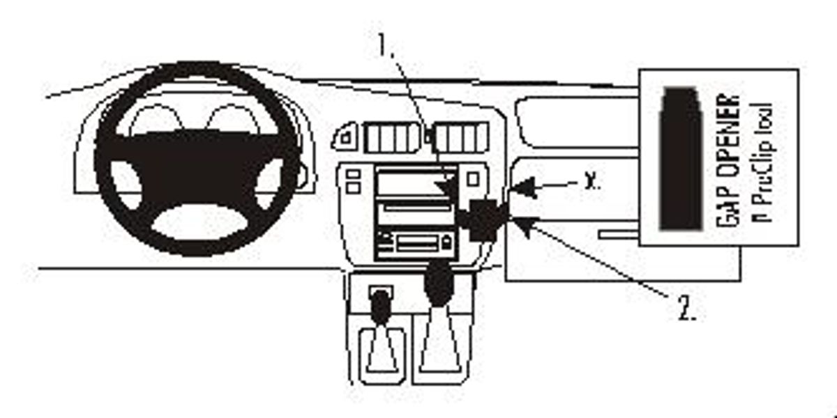Brodit ProClip 852603 Nissan Patrol 1998-2010 Vinklet
