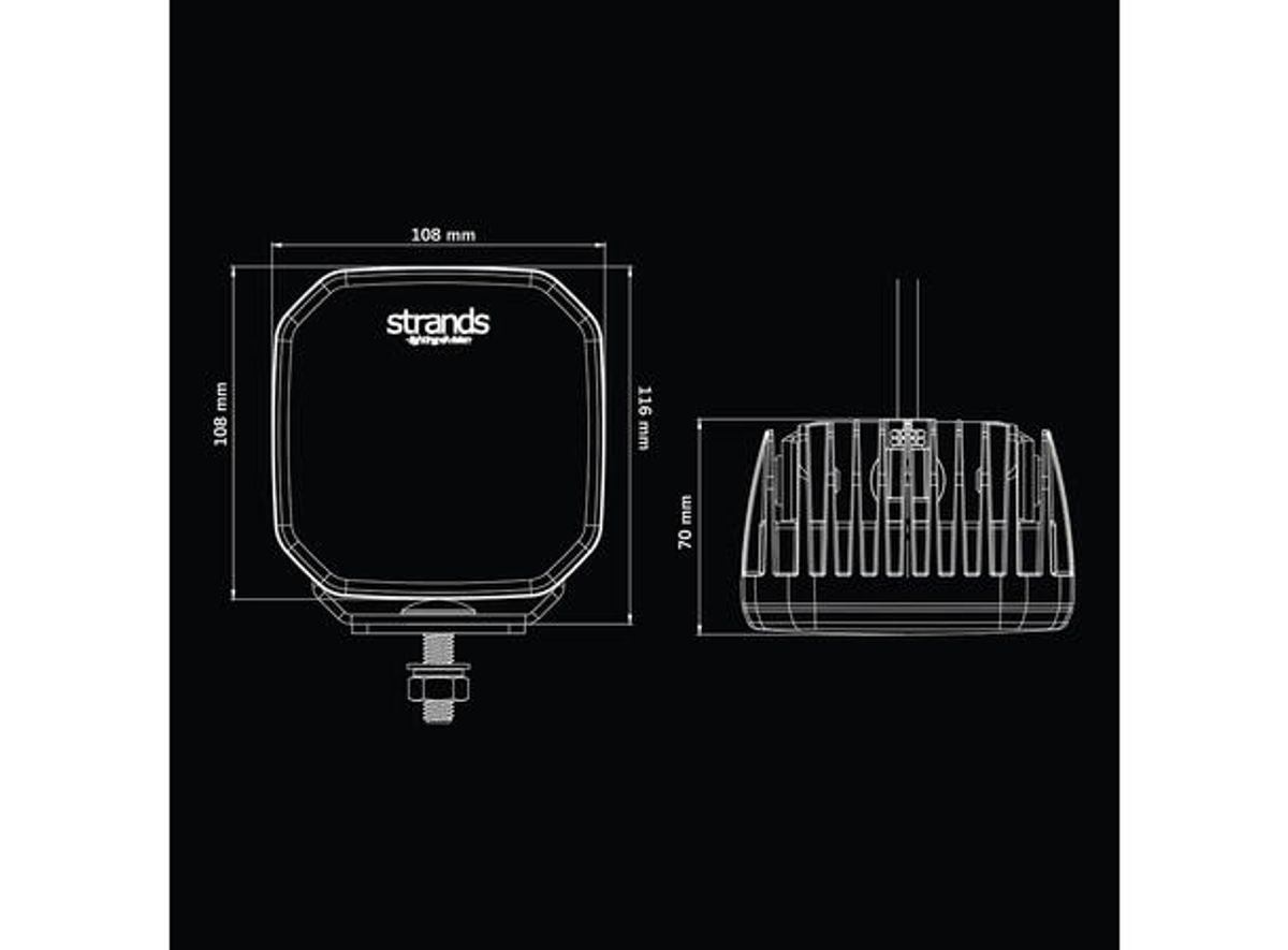 Strands 809260 FOR9T arbeidslampe LED Visuell og kompakt 78W