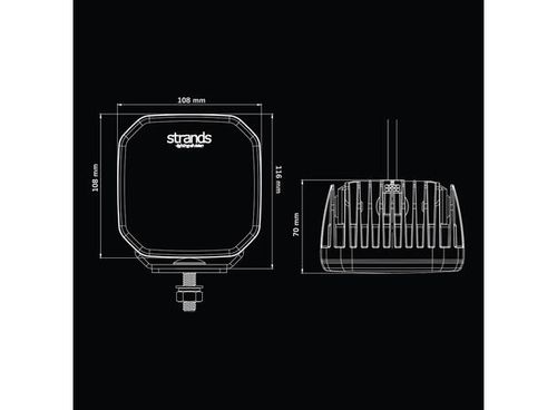 Strands 809260 FOR9T arbeidslampe LED Visuell og kompakt 78W