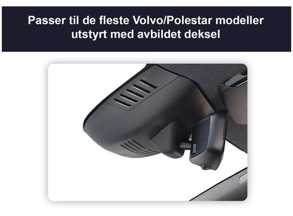 Fitcamx Integrert P&P 4K Dashcam Volvo Polestar (2020 -->)