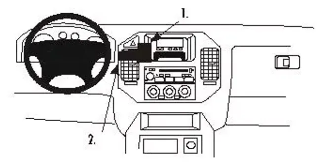 Hovedbilde Brodit ProClip 852879 Mitsubishi Pajero 2001-2006 Senter