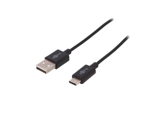 Hovedbilde ConnectED USB-A til USB-C kabel 2 Meter (han - han)