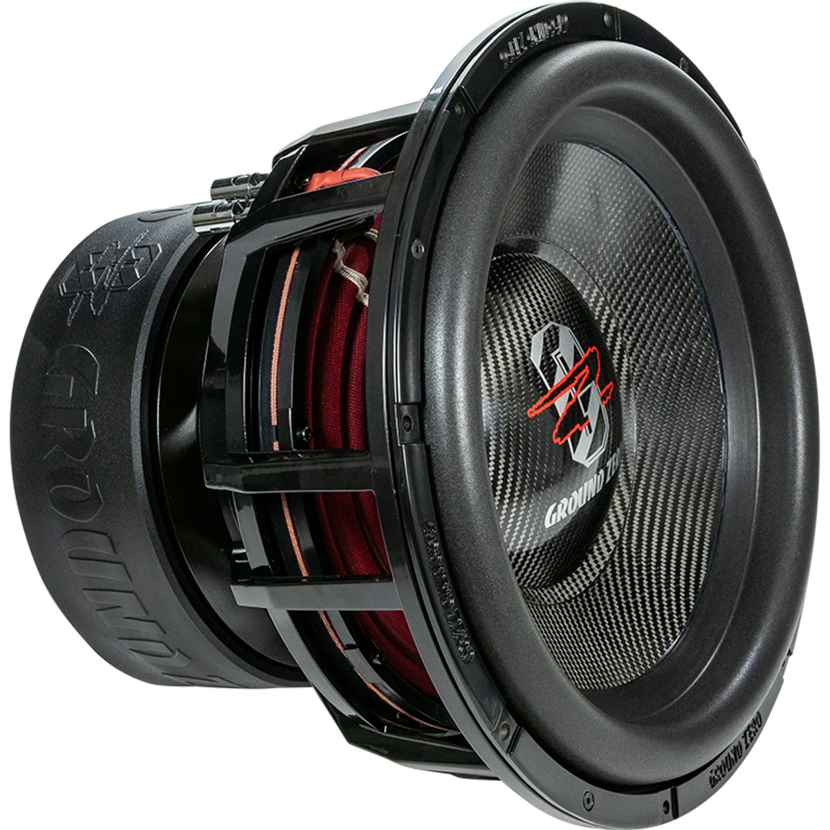 Ground Zero GZNW 38C 15” Nuclear Carbon Subwoofer 2x1 Ohm 6000W RMS