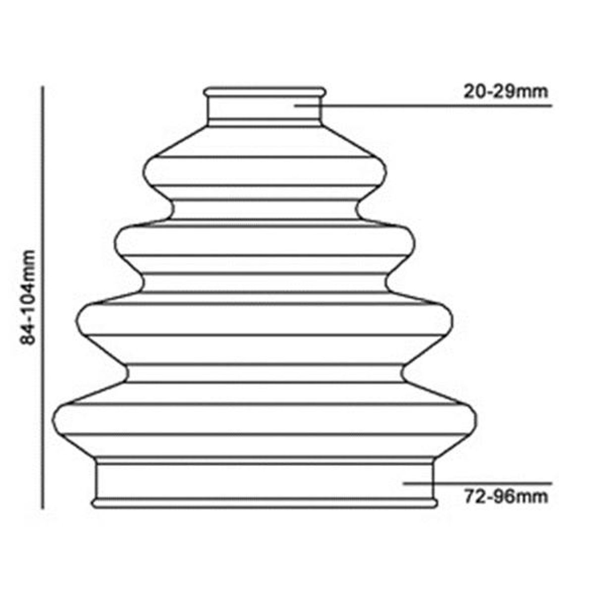 Duraboot DBC700 Drivakselmansjett