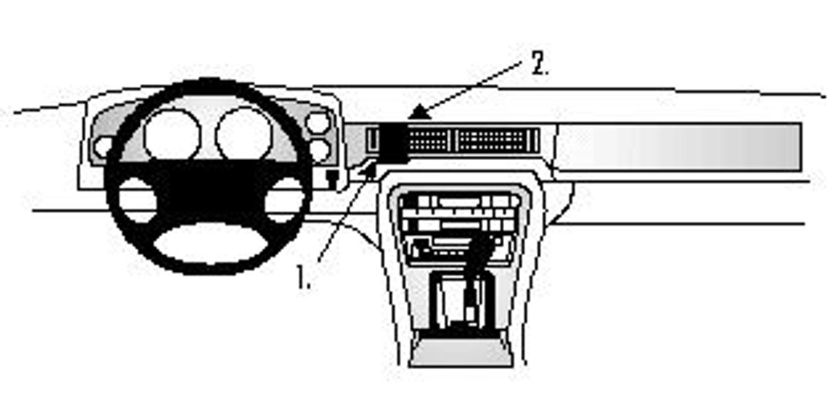 Brodit ProClip 851575 Jaguar XJ6 1987-1998 Senter