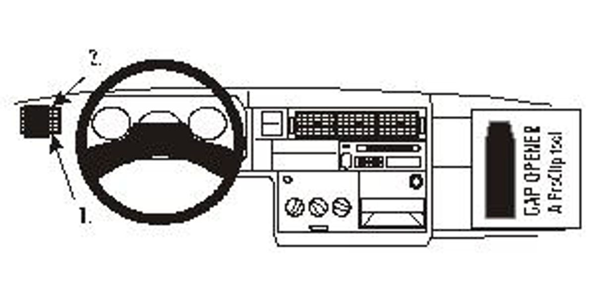 Brodit ProClip 802852 VW Caravelle T4 1996-2004 Venstre