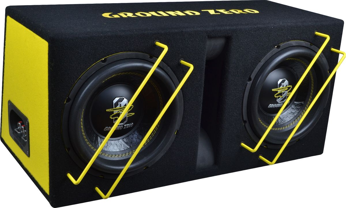 Ground Zero GZIB 2.10SPL Iridium 2x10” SPL basskasse 800–1400W RMS