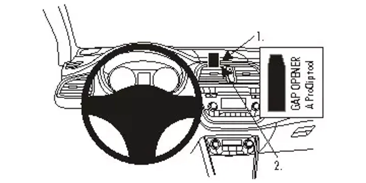 Brodit ProClip Suzuki SX4 S-Cross (2014 - 2021) Senter