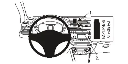 Brodit ProClip 854982 Suzuki SX4 S-Cross 2014-2021 Senter