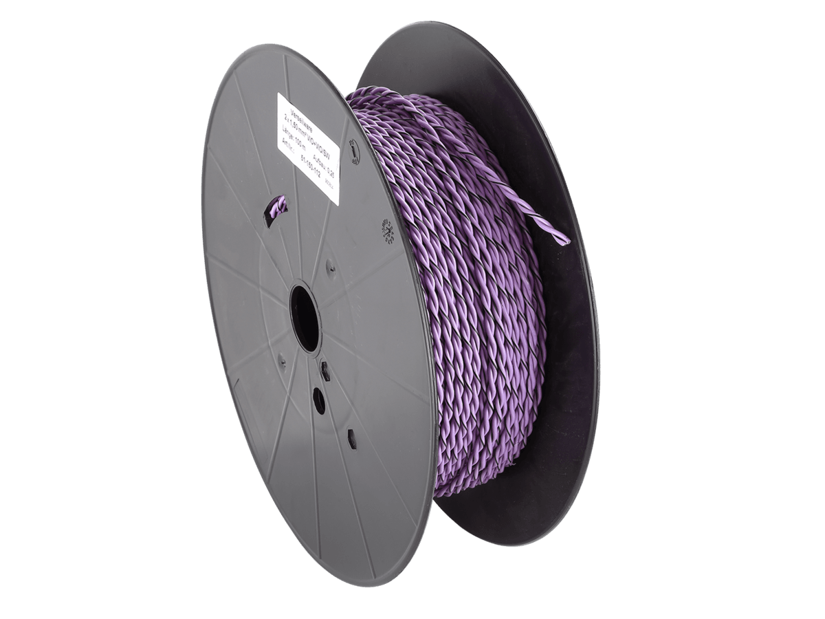 ConnectED Høyttalerkabel 2 x 1,50mm² lilla (lm)