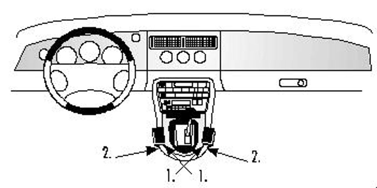 Brodit ProClip 832431 Jaguar XK-Serie 1997-2006 Konsoll