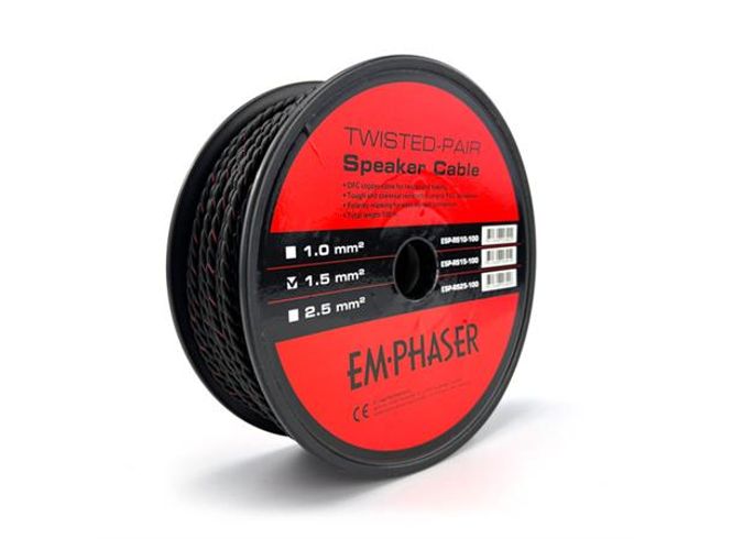 Hovedbilde Emphaser ESP-RS15-1 Høyttalerkabel 1.5mm2 rød/sort (lm)