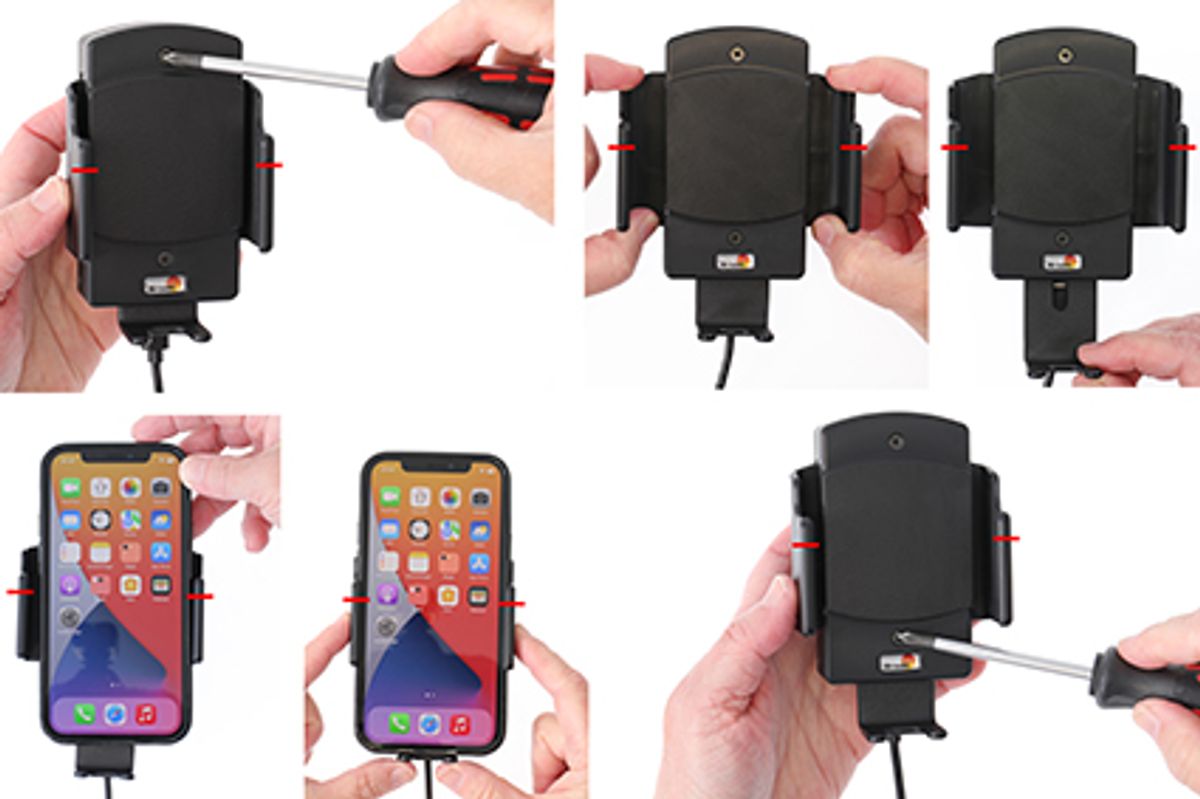 Brodit 718300 Qi trådløs lader og mobilholder for bil