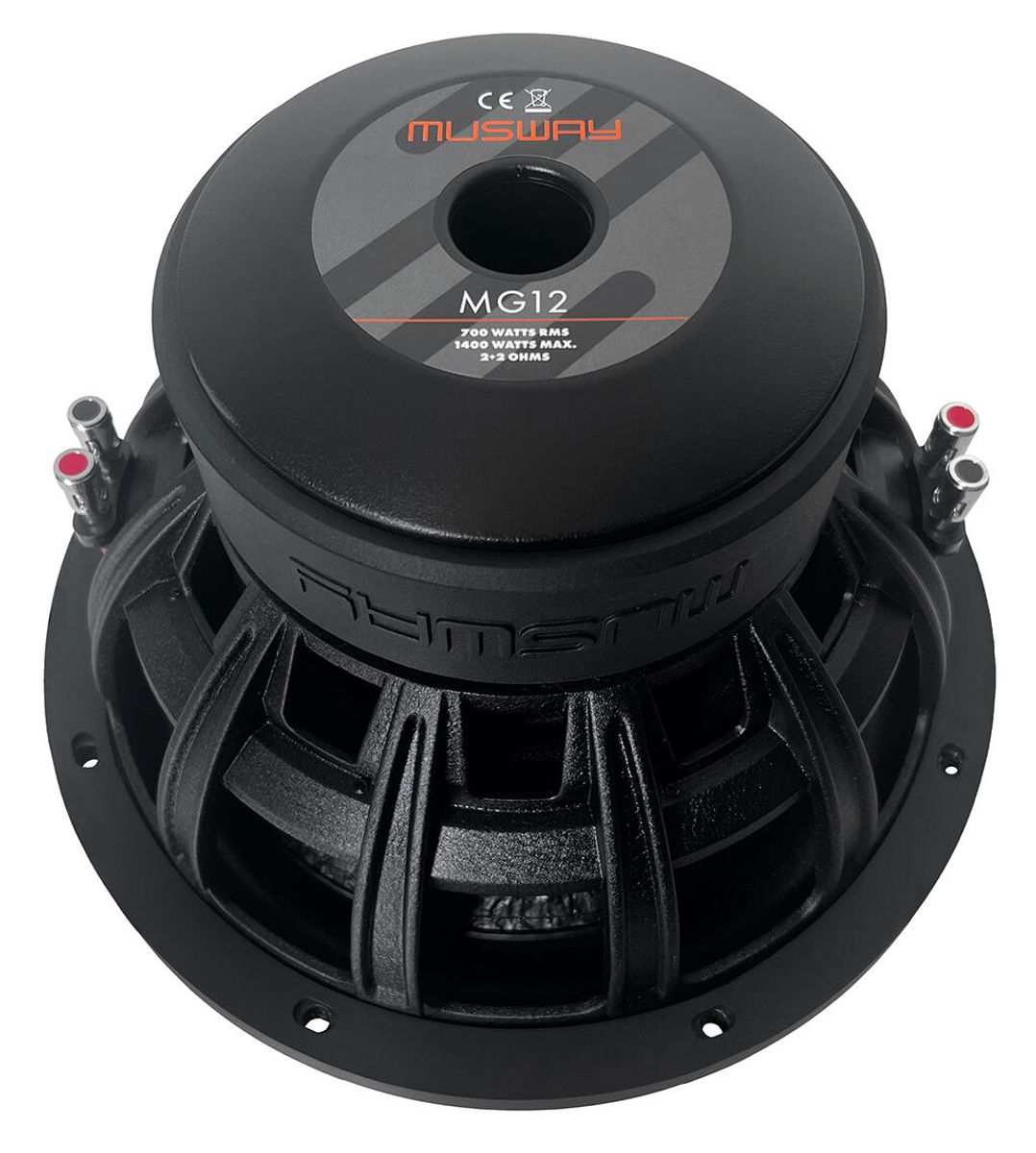 Musway MG12 SQ Subwoofer 12” 2x2 Ohm 700W RMS