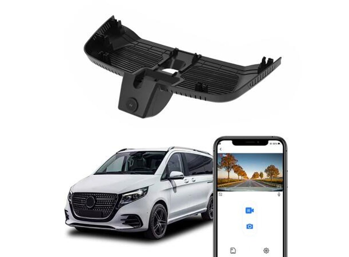 Fitcamx HD2-6723-4K-D Integrert 4K Dashcam (foran+bak) MB Vito (W447) 2024-->