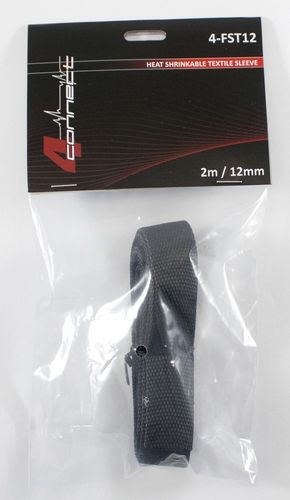 4 Connect 12mm krympeslange av tøy/nylon 2 meter