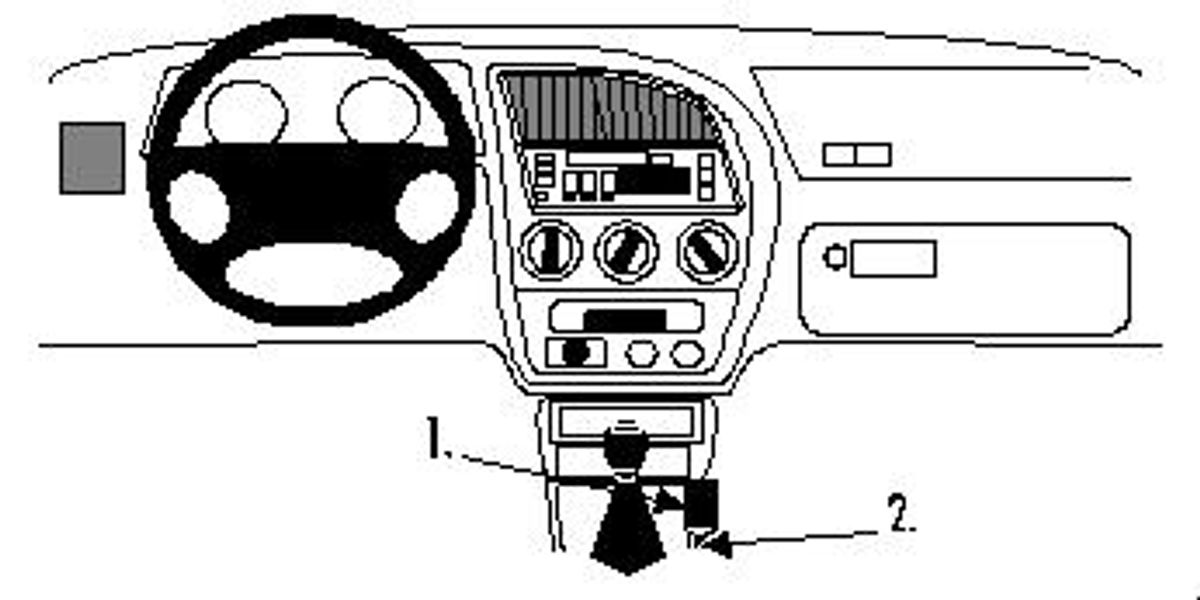 Brodit ProClip 832468 Peugeot 306 1993-2002 Konsoll