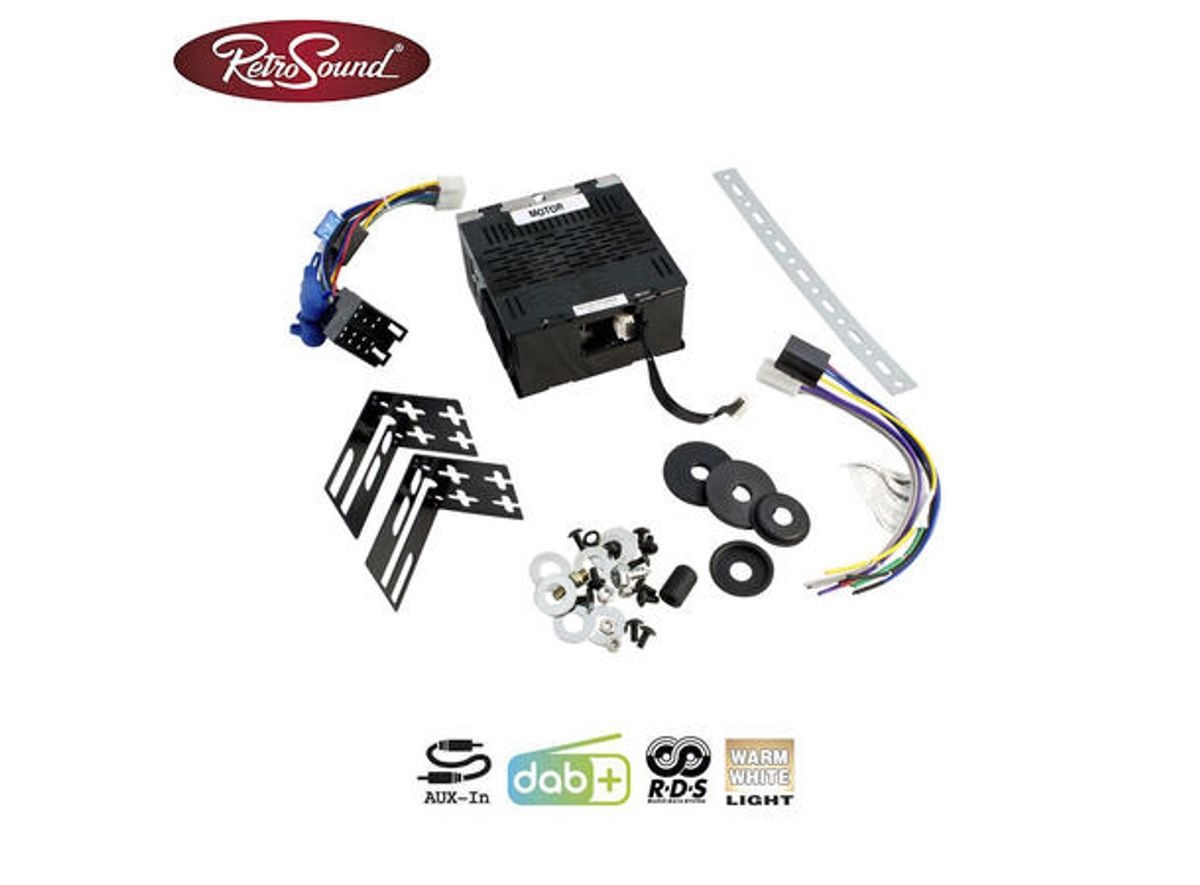 RetroSound Ivory radio DAB/AUX/BT/USB Til 60-70-talls biler